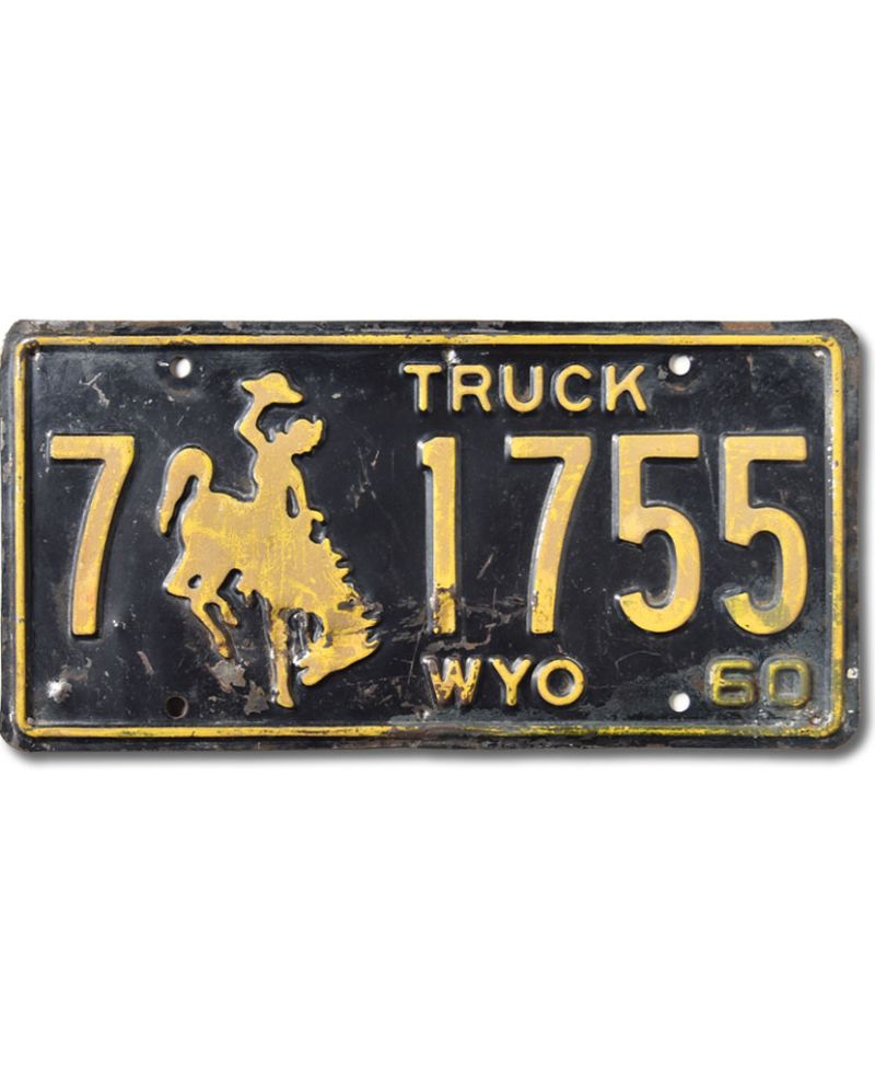 Americká SPZ Wyoming Bronco 1960 Truck 7-1755