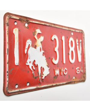 Americká SPZ Wyoming Bronco 1964 Red 1-318V