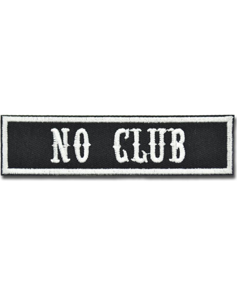 Naszywka No Club 10 cm x 2,5 cm