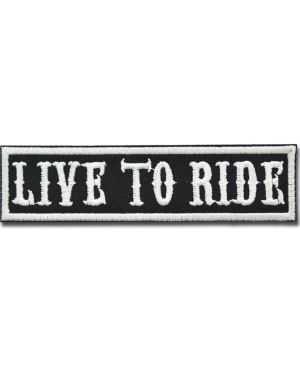 Naszywka Live to Ride 10 cm x 2,5 cm