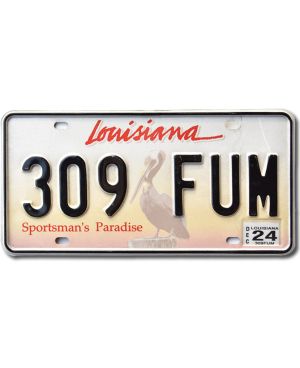 Americká SPZ Louisiana Sportsman´s Paradise 309 FUM