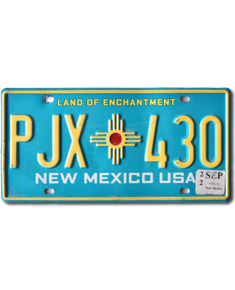 Tablica rejestracyjna USA New Mexico Blue PJX 430