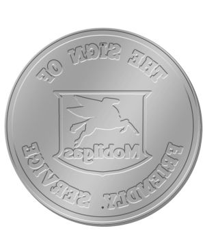 Plechová ceduľa Mobilgas Friendly round 30 cm