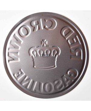 Plechová cedule Red Crown Gasoline round 30 cm