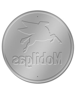 Tablica metalowa Mobilgas Pegasus 30cm