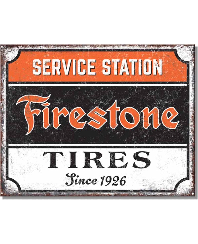Plechová cedule Firestone Service 40 cm x 32 cm