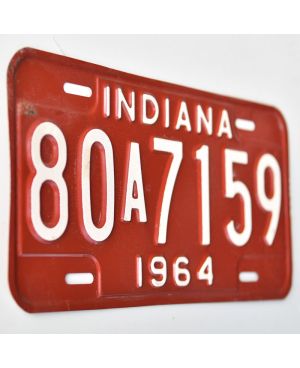 Americká SPZ Indiana 1964 Red 80A7159