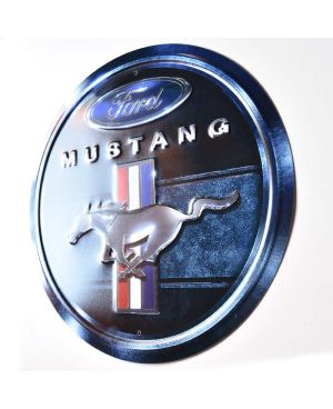 Tablica metalowa Ford Mustang Blue 30 cm