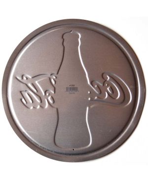 Tablica metalowa Coca Cola 30's Bottle & Log 30 cm