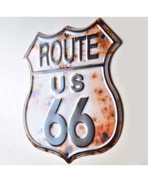 Plechová cedule Route 66 Rusty 30 cm x 30 cm