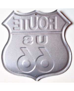 Tablica metalowa Route 66 Rusty 30 cm x 30 cm