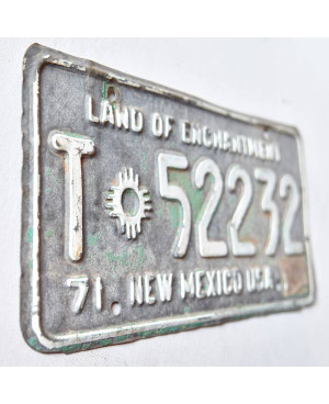 Tablica rejestracyjna USA New Mexico 1971 Enchantment T-52232