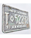 Tablica rejestracyjna USA New Mexico 1971 Enchantment T-52232