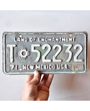 Tablica rejestracyjna USA New Mexico 1971 Enchantment T-52232