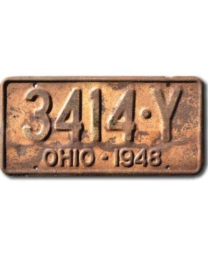 Americká SPZ Ohio 1948 Yellow 3114-Y