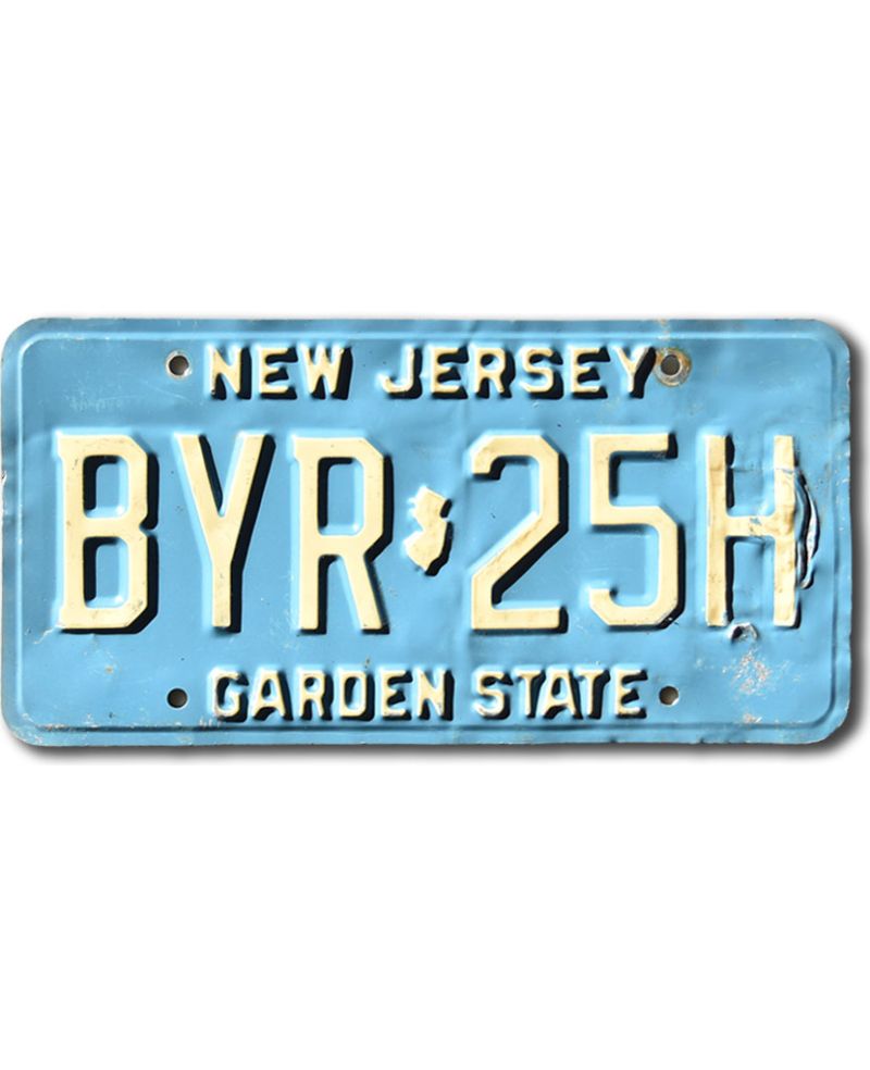 Americká SPZ New Jersey Garden State Blue BYR-25H