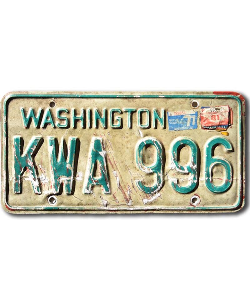 Americká SPZ Washington KWA 996