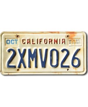 Americká SPZ California 1997 2XMV026