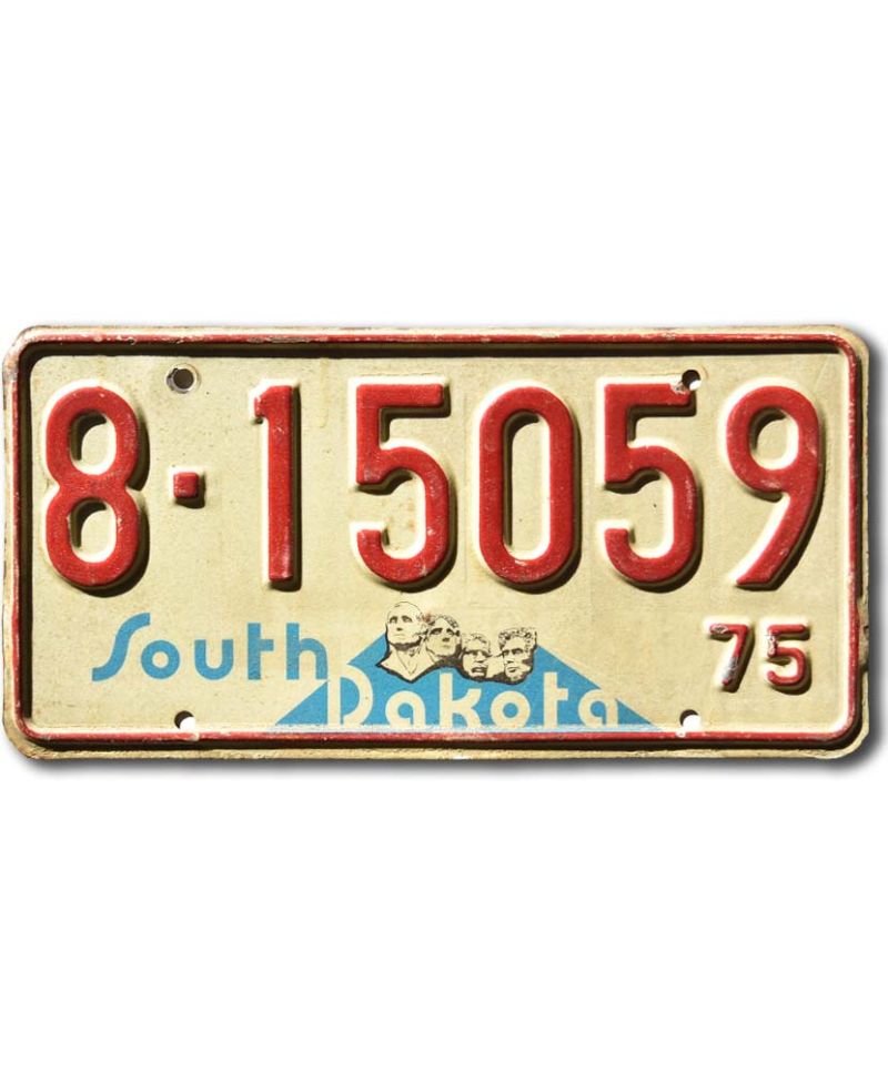 Tablica rejestracyjna USA South Dakota 1975 Mount Rushmore 8-15059