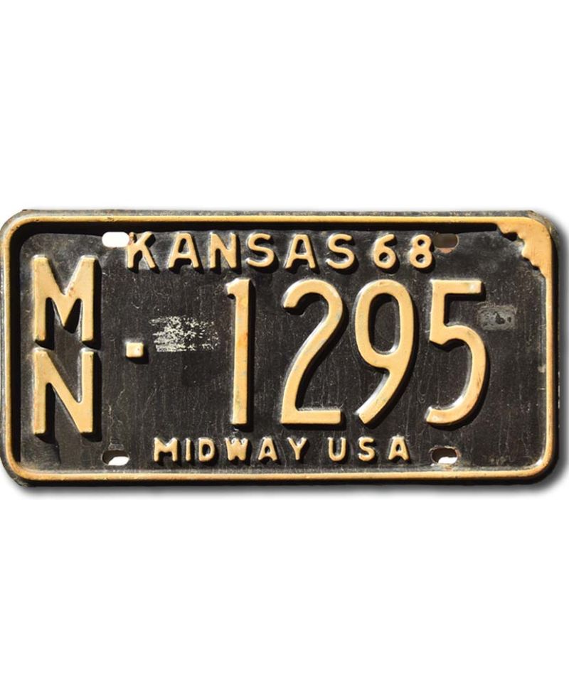 Tablica rejestracyjna USA Kansas 1968 Midway MN-1295