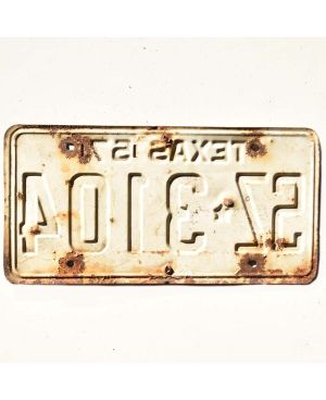 Americká SPZ Texas 1957 White SZ-3104