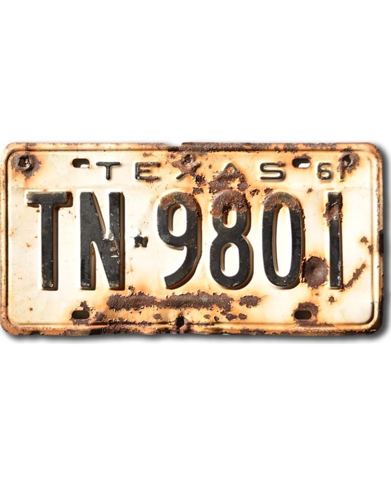 Americká SPZ Texas 1961 White TN-9801