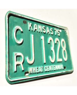 Americká SPZ Kansas 1975 Green CRJ 1328