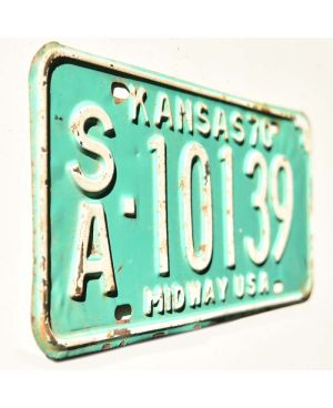 Americká SPZ Kansas 1970 Midway Green SA-10139