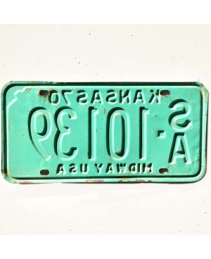 Tablica rejestracyjna USA Kansas 1970 Midway Green SA-10139