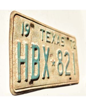Tablica rejestracyjna USA Texas 1972 HBX-821