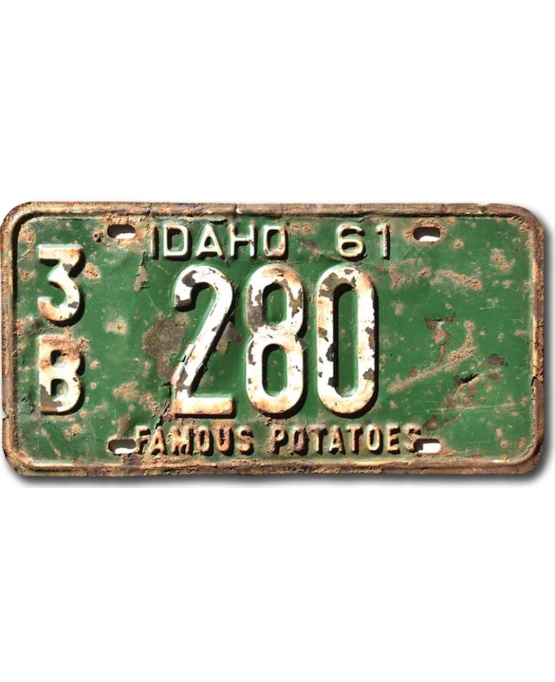 Tablica rejestracyjna USA Idaho 1961 Famous Potatoes 3B 280
