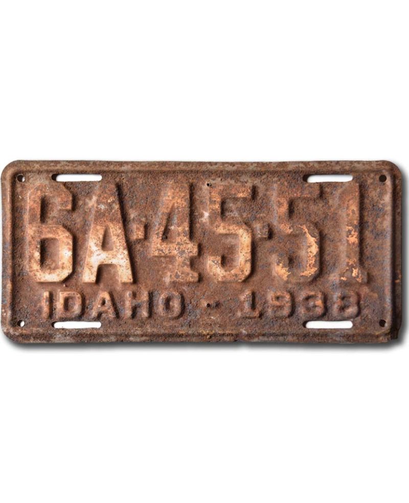 Tablica rejestracyjna USA Idaho 1938 6A-45-51