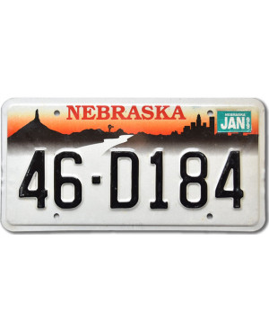 Tablica rejestracyjna USA Nebraska Chimney 46-D184