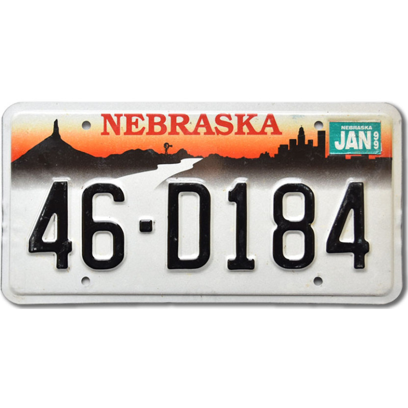 Tablica rejestracyjna USA Nebraska Chimney 46-D184