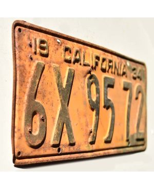 Americká SPZ California 1934 Yellow 6X 9572