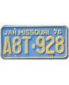Tablica rejestracyjna USA Missouri 1976 Blue A8T-928