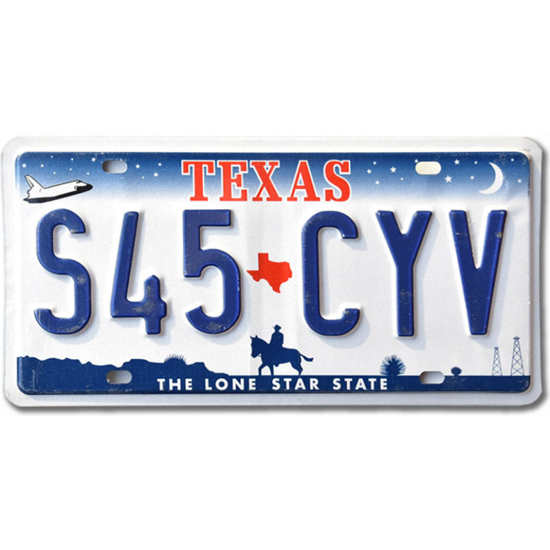 Tablica rejestracyjna USA Texas Horse S45 CYV