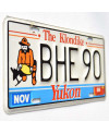 Kanadyjska tablica rejestracyjna Yukon The Klondike BHE 90
