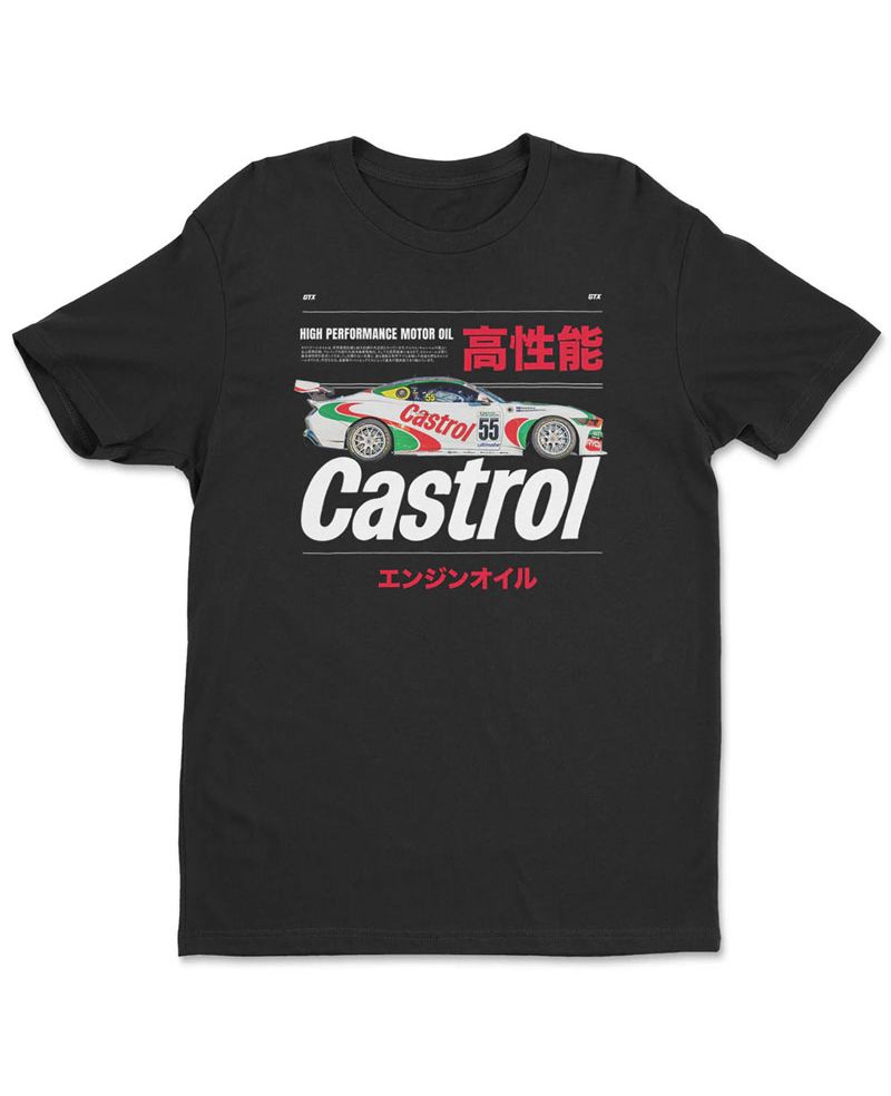 Pánské tričko Castrol Racing Car Black