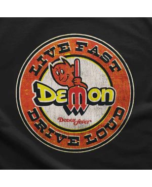 Koszulka męska Dodge Demon Live Fast Black