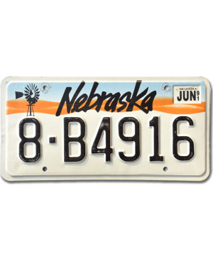 Tablica rejestracyjna USA Nebraska Windmill