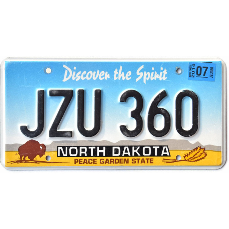 Tablica rejestracyjna USA North Dakota Buffalo