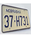 Tablica rejestracyjna USA Nebraska White 37-H731