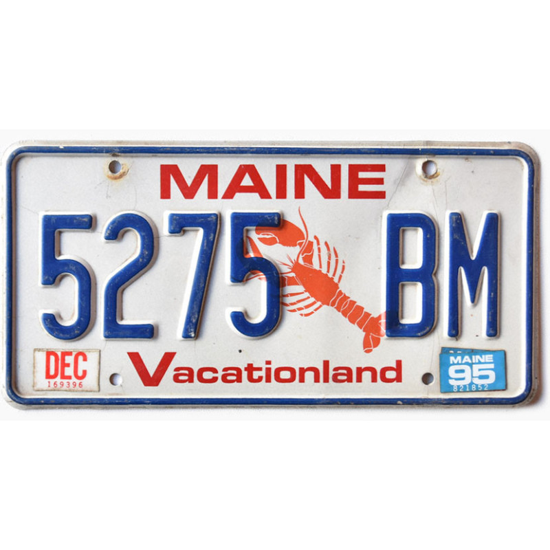Tablica rejestracyjna USA Maine Lobster 5275 BM