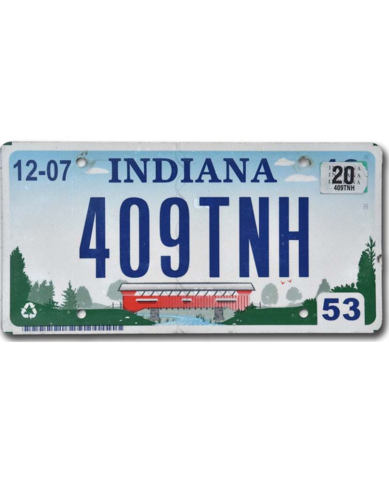 Tablica rejestracyjna USA Indiana Bridges