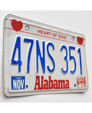 Tablica rejestracyjna USA Alabama Heart