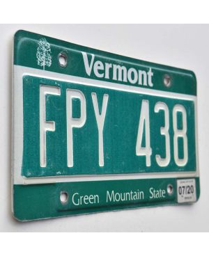 Americká SPZ Vermont Green State FPY 438