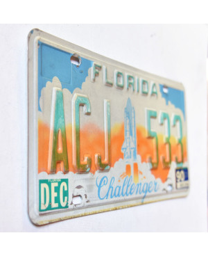 Tablica rejestracyjna USA Florida 1990 Challenger ACJ 533