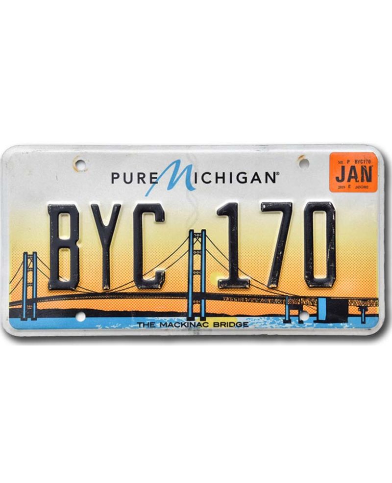 Tablica rejestracyjna USA Michigan Mackinac Bridge BYC 170