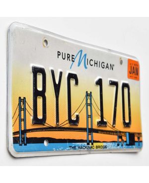 Tablica rejestracyjna USA Michigan Mackinac Bridge BYC 170